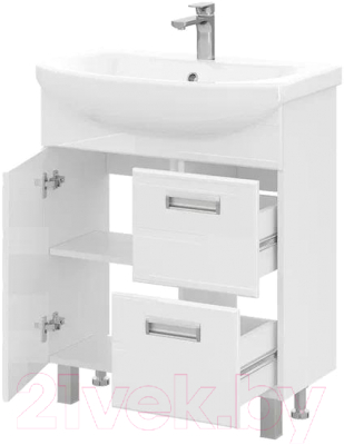 Тумба с умывальником Volna Joli 70.1D.2Y Балтика 70 (напольная)