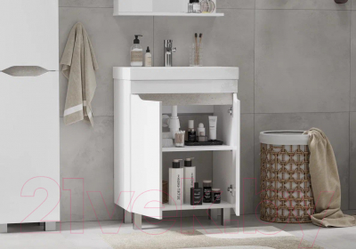 Тумба с умывальником Volna Lake 60.2D Lake 60 (напольная)