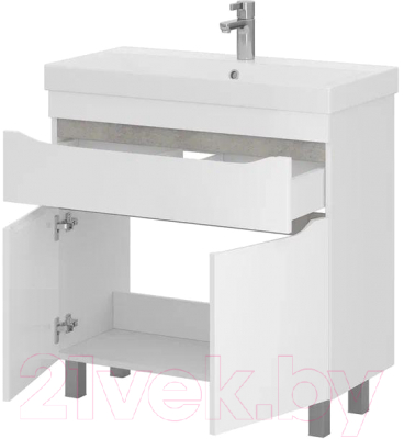 Тумба с умывальником Volna Lake 70.2D.1Y Lake 70 (напольная)