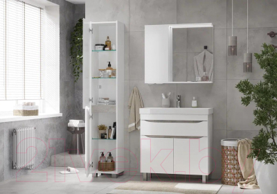 Тумба с умывальником Volna Lake 80.2D.1Y Lake 80 (напольная)