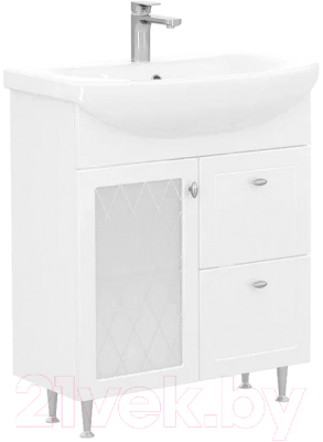 Тумба с умывальником Volna Milena 70.1D.2Y Балтика 70 (напольная) - фото