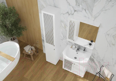 Тумба с умывальником Volna Milena 70.2D Балтика 70 (напольная)