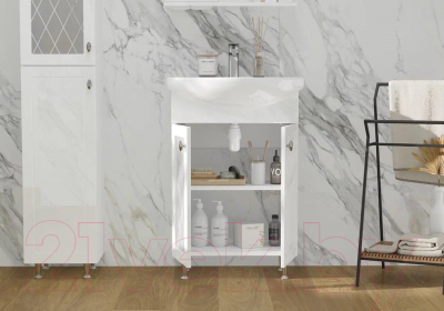 Тумба с умывальником Volna Milena 55.2D Балтика 55