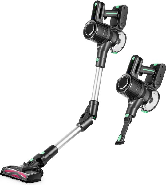 Вертикальный пылесос Kitfort КТ-5168-2 (черный/зеленый)