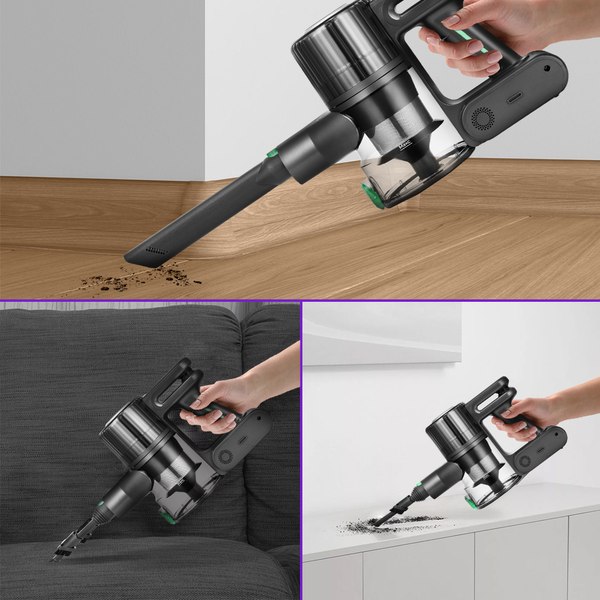 Вертикальный пылесос Kitfort КТ-5168-2 (черный/зеленый)