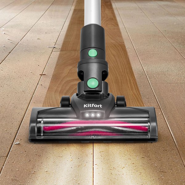 Вертикальный пылесос Kitfort КТ-5168-2 (черный/зеленый)