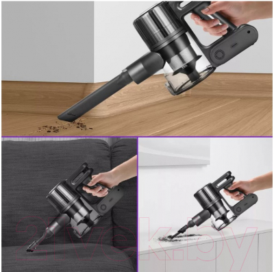 Вертикальный пылесос Kitfort КТ-5168-3 (черный/белый)