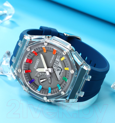 Часы наручные унисекс Skmei 2100 (синий)