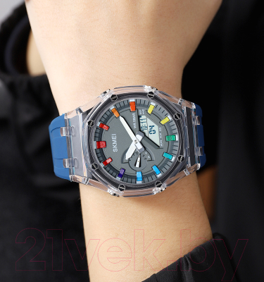 Часы наручные унисекс Skmei 2100 (синий)