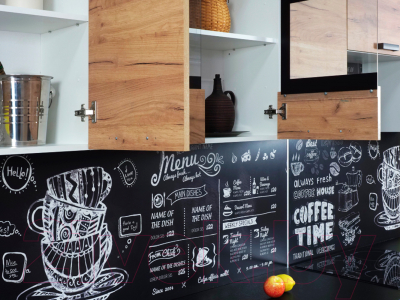 Кухонный гарнитур BTS Крафт 2.0 столешница 2000 (белый/крафт)