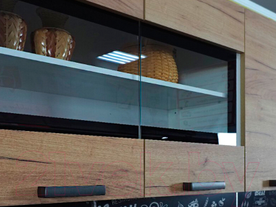 Кухонный гарнитур BTS Крафт 2.0 столешница 2000 (белый/крафт)