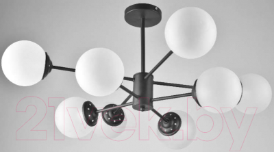 Потолочный светильник Mirastyle BL-1396/8 BK - фото