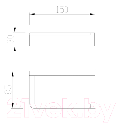 Держатель для туалетной бумаги Abber Westen AA1731