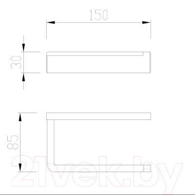 Держатель для туалетной бумаги Abber Westen AA1731B