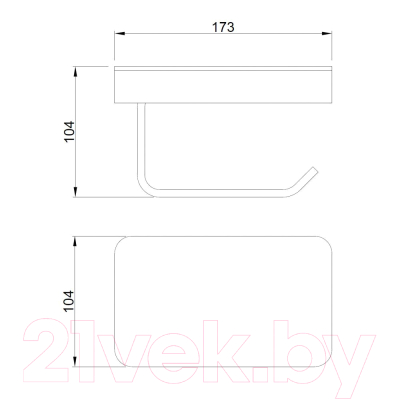 Держатель для туалетной бумаги Abber Westen AA1730G