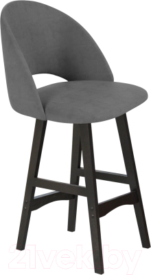 Стул барный Sheffilton SHT-ST34/S65-1 (платиново-серый/венге) - фото