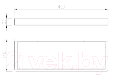 Полка для ванной Abber Westen AA1759G