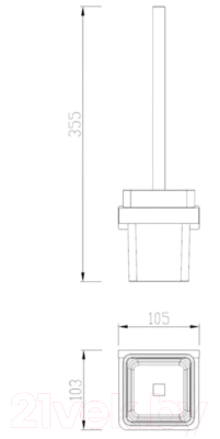 Ершик для унитаза Abber Westen AA1732B