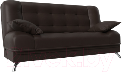 Диван Лига Диванов Анна / 28061 (экокожа коричневый) - фото