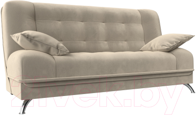 Диван Лига Диванов Анна / 28062 (микровельвет бежевый) - фото