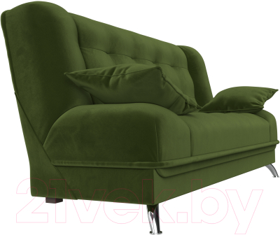 Диван Лига Диванов Анна / 28065 (микровельвет, зеленый)