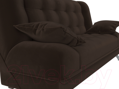 Диван Лига Диванов Анна / 28067 (микровельвет коричневый)