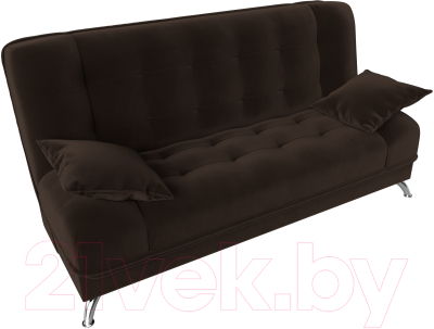 Диван Лига Диванов Анна / 28067 (микровельвет коричневый)