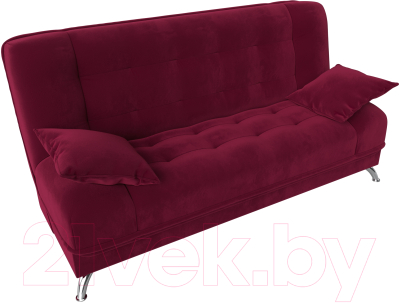 Диван Лига Диванов Анна / 28069 (микровельвет бордовый)