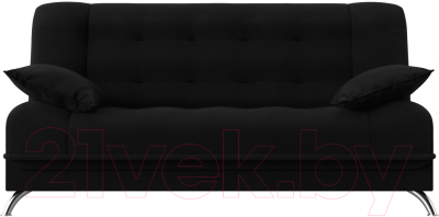 Диван Лига Диванов Анна / 28073 (микровельвет черный)