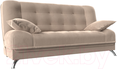 Диван Лига Диванов Анна / 102739 (велюр бежевый) - фото