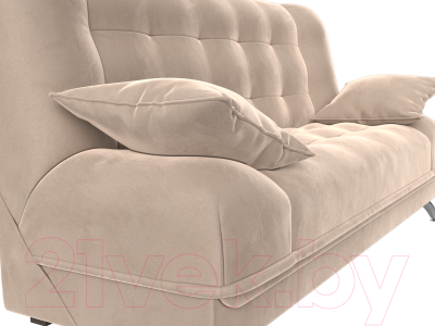 Диван Лига Диванов Анна / 102739 (велюр бежевый)
