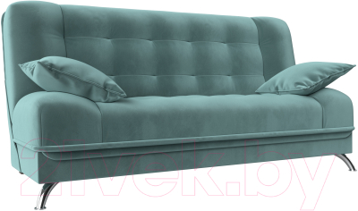 Диван Лига Диванов Анна / 102740 (велюр бирюзовый) - фото