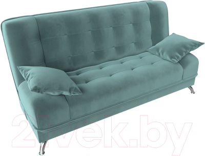 Диван Лига Диванов Анна / 102740 (велюр бирюзовый)