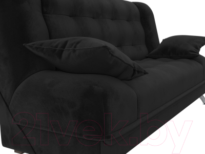 Диван Лига Диванов Анна / 102743 (велюр черный)