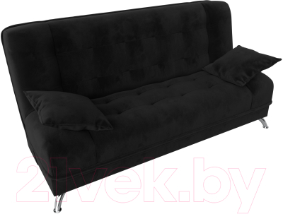 Диван Лига Диванов Анна / 102743 (велюр черный)