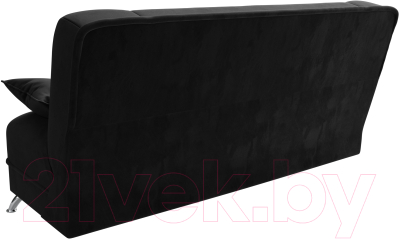 Диван Лига Диванов Анна / 102743 (велюр черный)