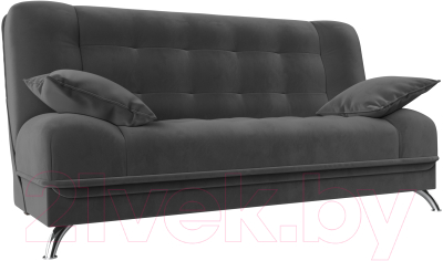 Диван Лига Диванов Анна / 102745 (велюр серый) - фото