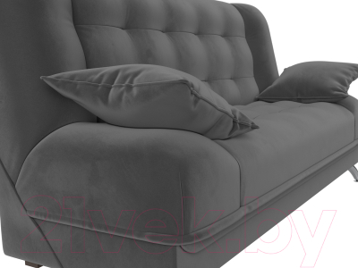 Диван Лига Диванов Анна / 102745 (велюр серый)