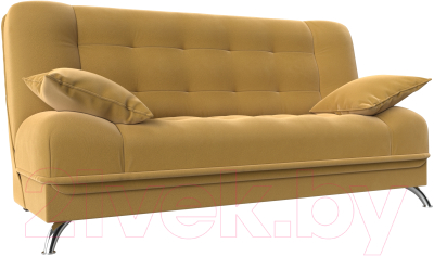 Диван Лига Диванов Анна / 110678 (микровельвет желтый) - фото