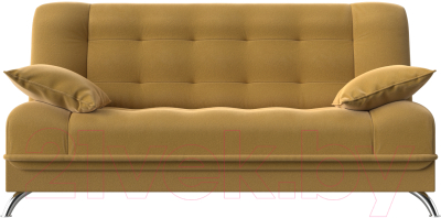 Диван Лига Диванов Анна / 110678 (микровельвет желтый)