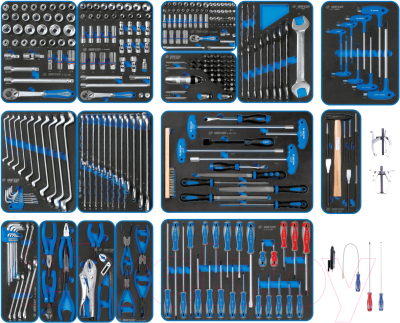 Универсальный набор инструментов King TONY 934-325MRVD - фото