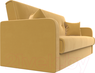 Диван Лига Диванов Надежда / 111081 (микровельвет желтый)