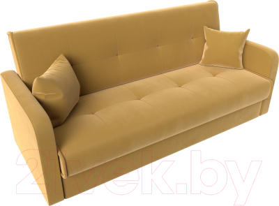 Диван Лига Диванов Надежда / 111081 (микровельвет желтый)