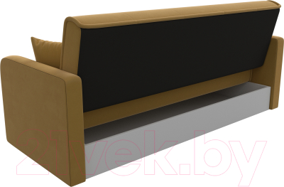Диван Лига Диванов Надежда / 111081 (микровельвет желтый)