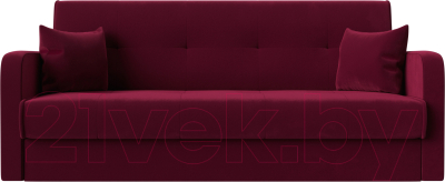 Диван Лига Диванов Надежда / 111083 (микровельвет бордовый)