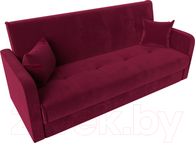 Диван Лига Диванов Надежда / 111083 (микровельвет бордовый)