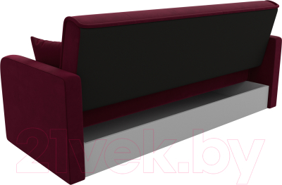 Диван Лига Диванов Надежда / 111083 (микровельвет бордовый)