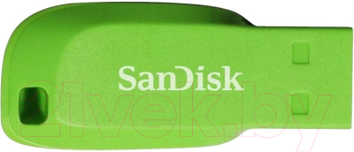 Usb flash накопитель SanDisk Cruzer Blade Electric Green 64GB (SDCZ50C-064G-B35GE) - фото