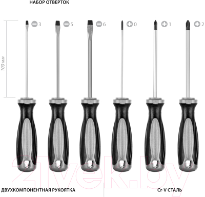 Набор отверток Mirax 25186