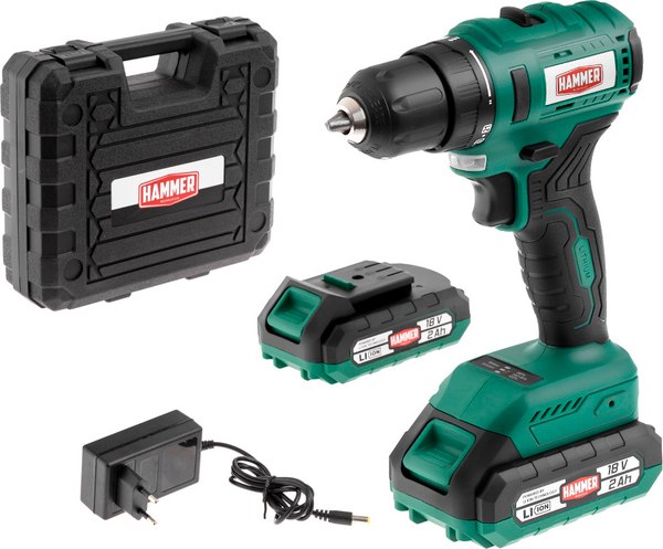 Аккумуляторная дрель-шуруповерт Hammer Flex ACD18BL - фото
